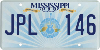 MS license plate JPL146