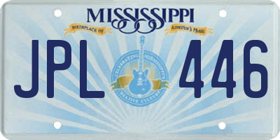 MS license plate JPL446