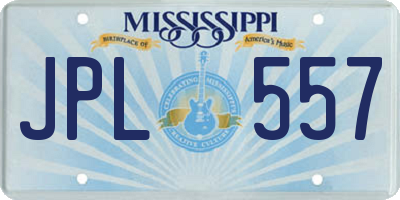MS license plate JPL557