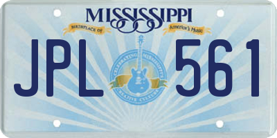 MS license plate JPL561