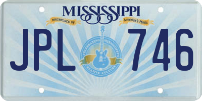 MS license plate JPL746