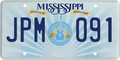 MS license plate JPM091