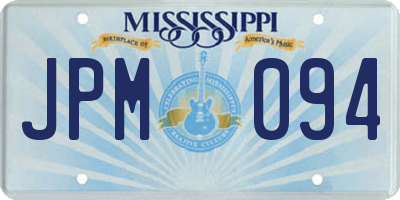 MS license plate JPM094