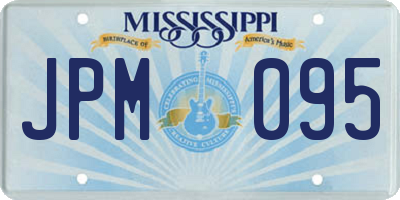 MS license plate JPM095