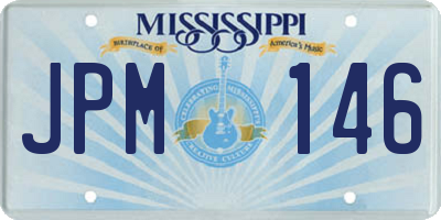 MS license plate JPM146
