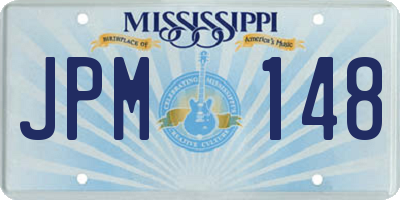 MS license plate JPM148