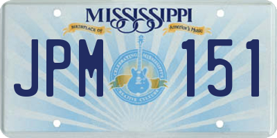 MS license plate JPM151