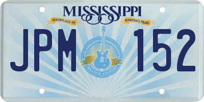 MS license plate JPM152
