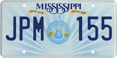 MS license plate JPM155