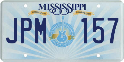 MS license plate JPM157