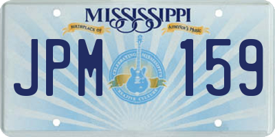 MS license plate JPM159