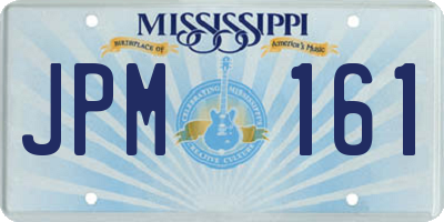 MS license plate JPM161