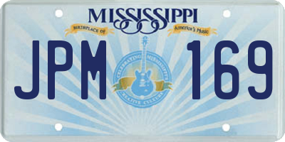 MS license plate JPM169