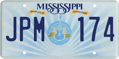 MS license plate JPM174