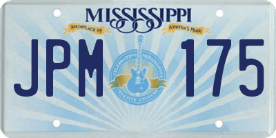 MS license plate JPM175