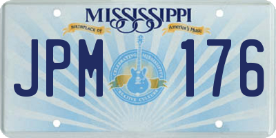 MS license plate JPM176