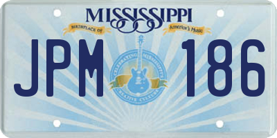 MS license plate JPM186