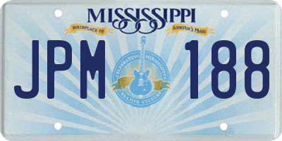 MS license plate JPM188