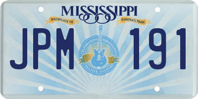 MS license plate JPM191