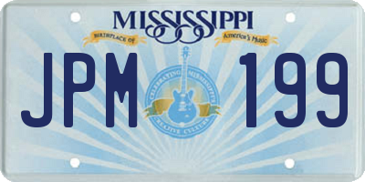 MS license plate JPM199