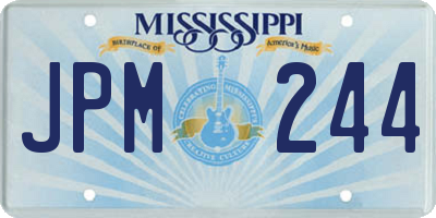 MS license plate JPM244