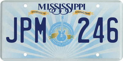 MS license plate JPM246