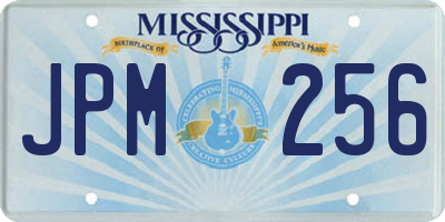 MS license plate JPM256