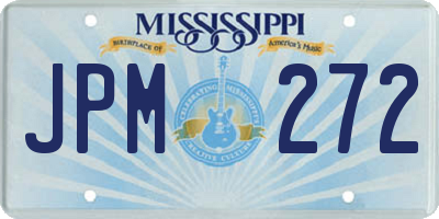 MS license plate JPM272