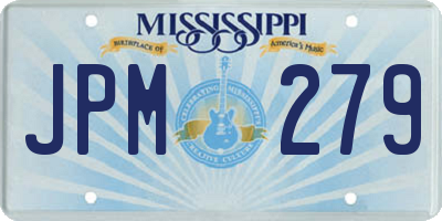 MS license plate JPM279