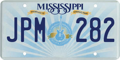 MS license plate JPM282