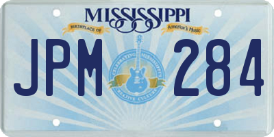 MS license plate JPM284