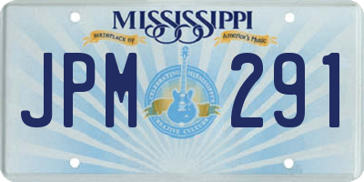 MS license plate JPM291