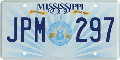 MS license plate JPM297