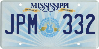 MS license plate JPM332