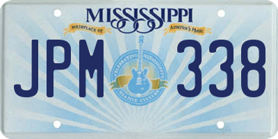 MS license plate JPM338