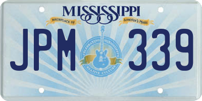 MS license plate JPM339