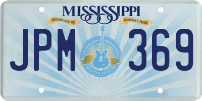 MS license plate JPM369