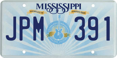 MS license plate JPM391