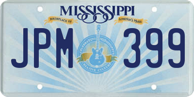 MS license plate JPM399