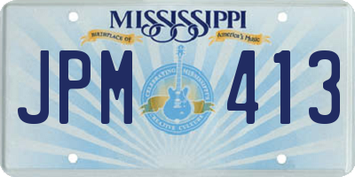 MS license plate JPM413