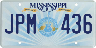 MS license plate JPM436