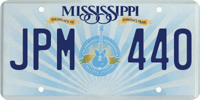 MS license plate JPM440