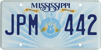 MS license plate JPM442