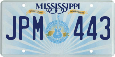 MS license plate JPM443