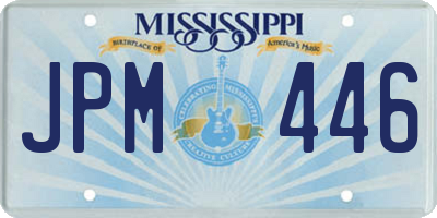 MS license plate JPM446