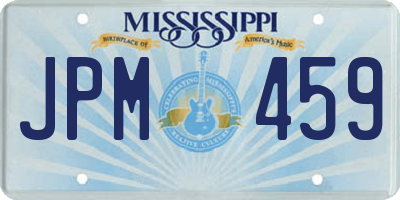 MS license plate JPM459