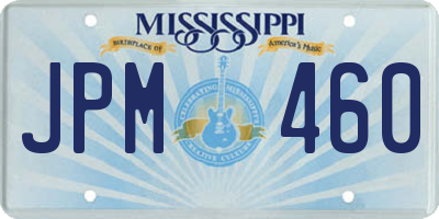 MS license plate JPM460