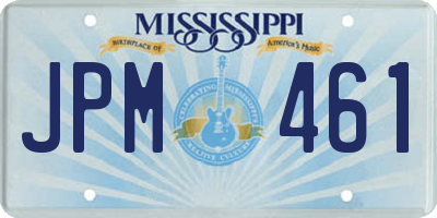 MS license plate JPM461