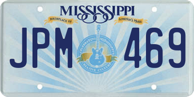 MS license plate JPM469