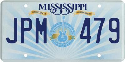 MS license plate JPM479